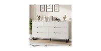 gaomon 7 Dresser for Bedroom, Wide Dresser, Freestanding Horizontal Drawer with Storage