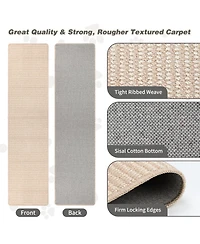 Aronkl Extra Large Thickened Cat Wall Climbing Carpet Scratch Pad with Fixed Nails Furniture Protector