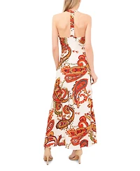Vince Camuto Women's Printed V-Neck Maxi Dress