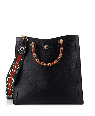 Pre-Owned Gucci Large Diana Nm Bamboo Handle Tote Leather