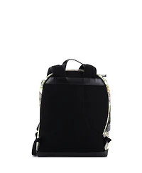 Pre-Owned Gucci Medium Zip Pocket Backpack Blooms Print Gg Coated Canvas