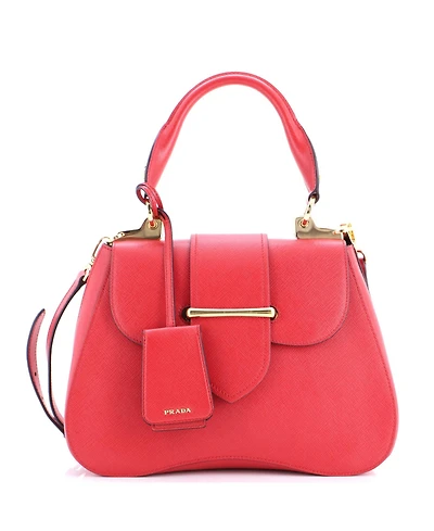 Pre-Owned Prada Large Sidonie Top Handle Bag Saffiano Leather