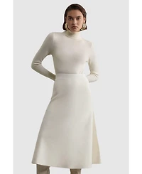Karen Millen Women's Milano Knit Full Midi Skirt