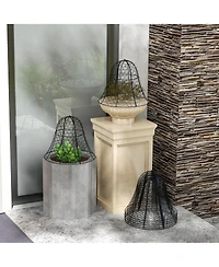 Outsunny 6 Pack Garden Chicken Wire Cloche, Animal Plant Protectors,