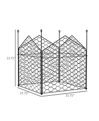Outsunny 4 Pack Garden Chicken Wire Cloche, Plant Protectors from Animals