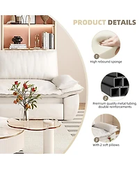 Rainsken 3-in-1 Convertible Sleeper Sofa, 73.2" Queen Pull Out Sofa Bed, Velvet Upholstered Loveseat Bed with Soft Armrests for Living Room