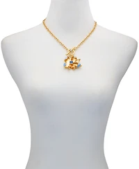 Guess 2-Pc. Gold-Tone Toggle Necklace & Stud Earrings Set