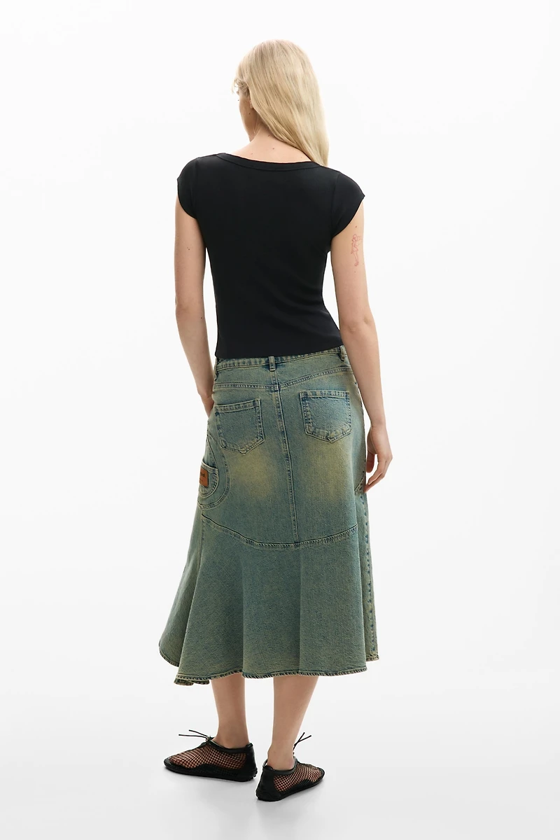 Desigual Women's Fitted flower t-shirt