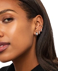 Ana Luisa Giulia Bold Silver Hoop Earrings