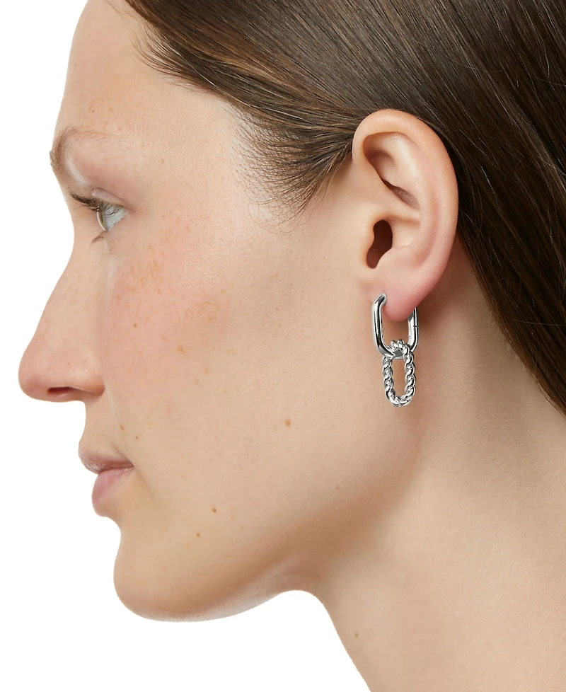 Ana Luisa Ash Double Silver Double Hoop Earrings