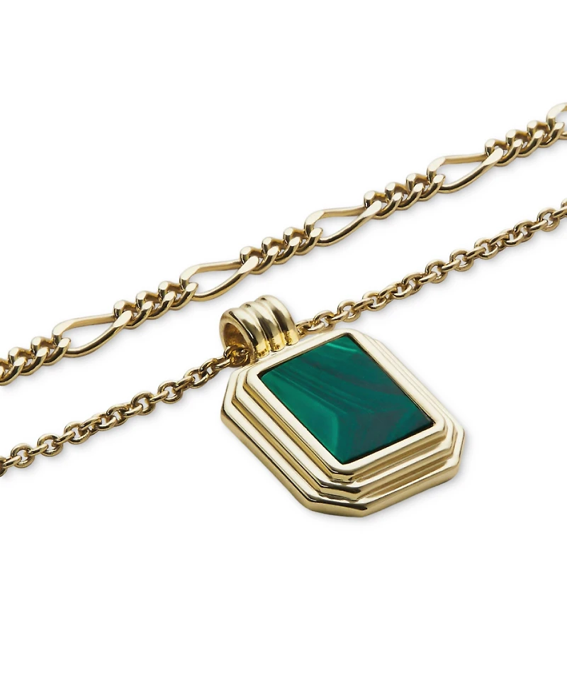 Ana Luisa Temple Green Set Gold-Plated Layered Necklace