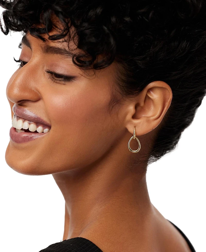 Ana Luisa Sage Gold-Plated Drop Earrings