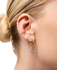 Ana Luisa Gold-Plated Simple Cuff Earrings