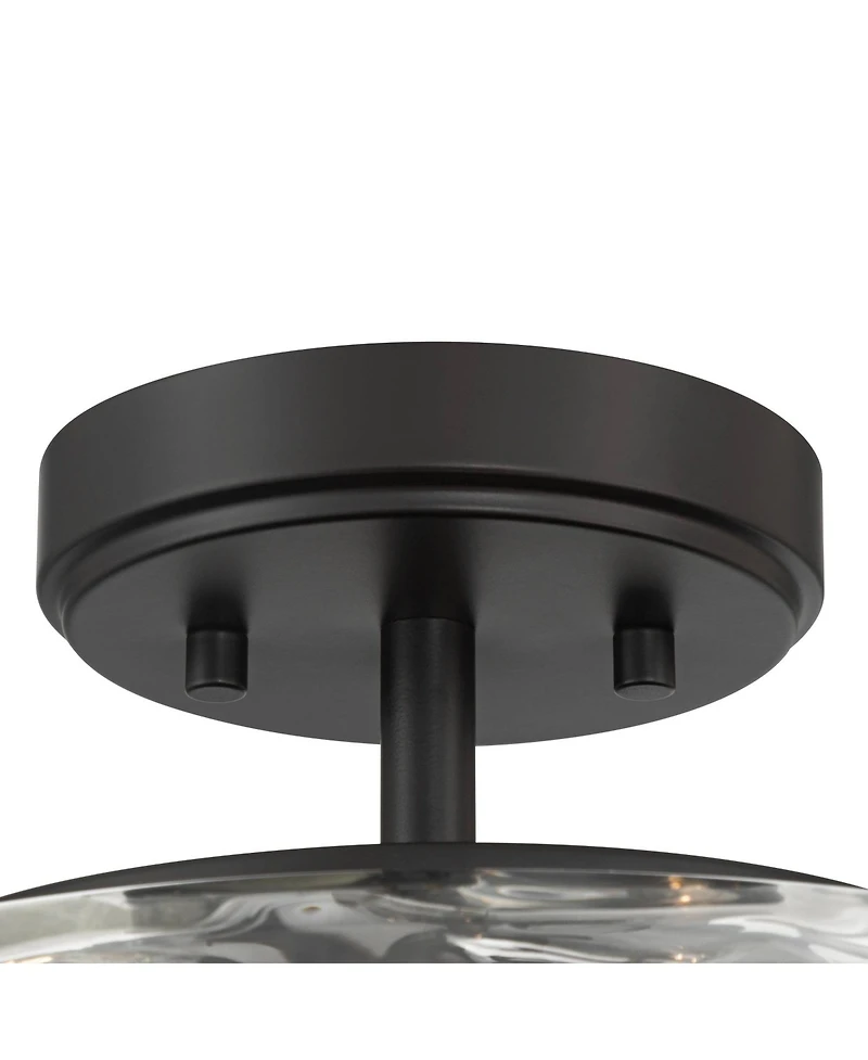 Possini Euro Design Luther Water Glass 2-Light Ceiling Light