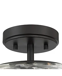 Possini Euro Design Luther Water Glass 2-Light Ceiling Light