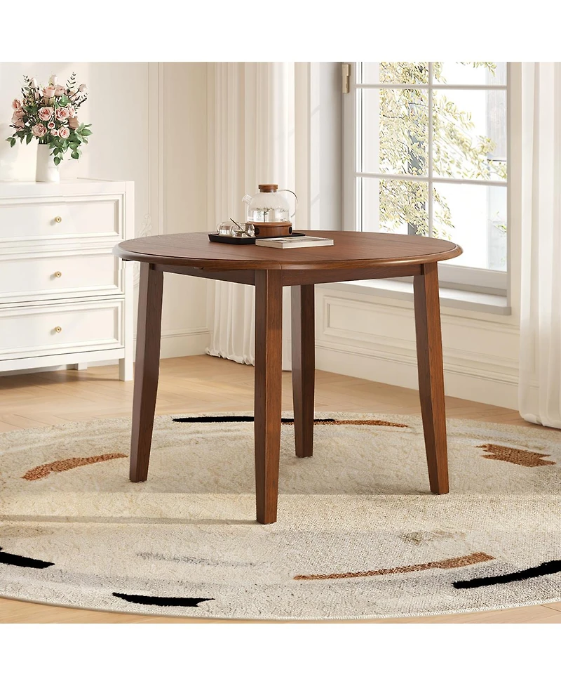 Streamdale Furniture Extendable Round Dining Table for 2-4 People