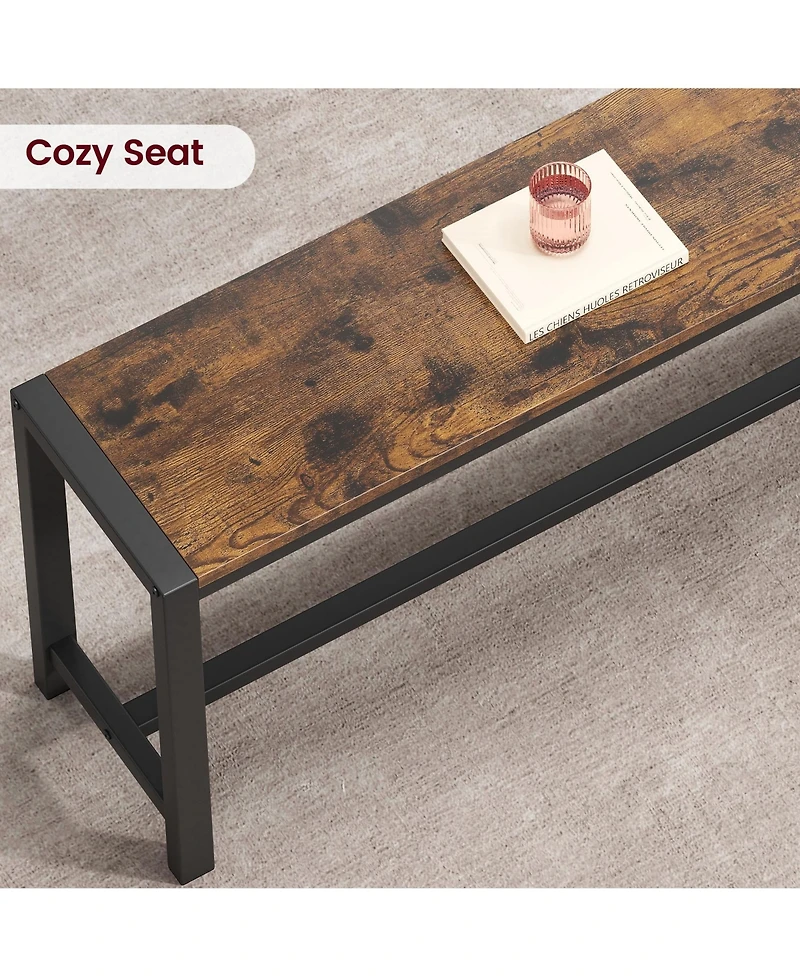 gaomon 3-Piece Mid-Century Modern Dining Set with 2 Benches