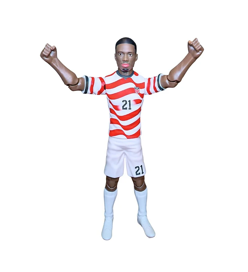 Banbo Toys Sockers 2026 Usmnt Tim Weah 8" Collectible Soccer Action Figure
