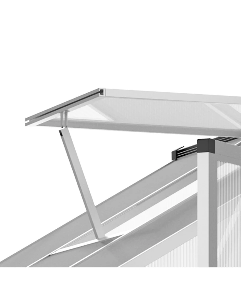 Outsunny 8' x 6' Portable Outdoor Walk-In Garden house w/ Roof Vent