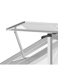 Outsunny 8' x 6' Portable Outdoor Walk-In Garden house w/ Roof Vent