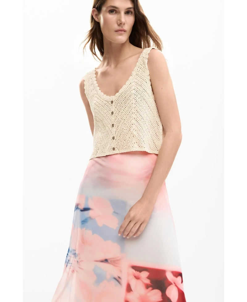 Desigual Women's Combined crochet dress