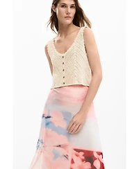 Desigual Women's Combined crochet dress