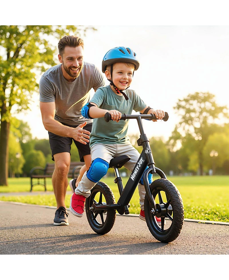 Slickblue Kids Lightweight Balance Bike, Pedal-Free Toddler Training Bicycle