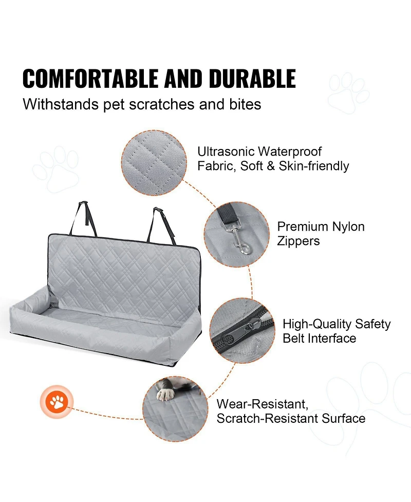 Cozito Dog Car Seat Waterproof Booster for up to 100 lbs