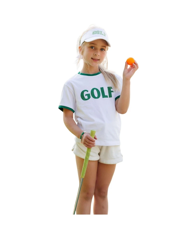 Bits & Bows Girls and Little/Big Golf Bow Visor