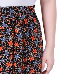 Ny Collection Women's Maxi Skirt with sash waist tie