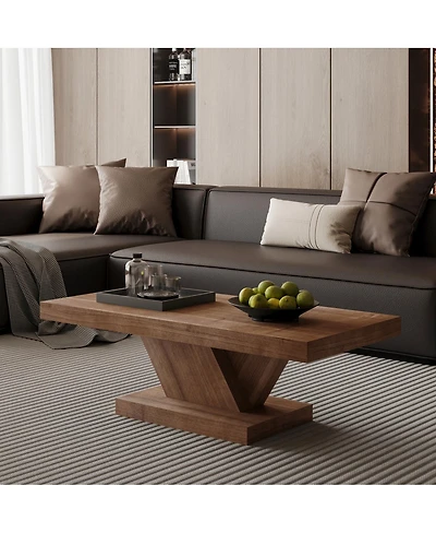 Streamdale Furniture 47" Modern Cross Leg Coffee Table