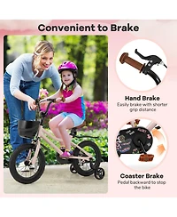 Slickblue Kids Bike with Basket and Customizable Handlebar Height