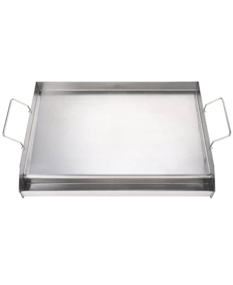 Ecooso 23.5 x 16 Inch Stainless Steel Stove Top Griddle with Handles and Oil Groove