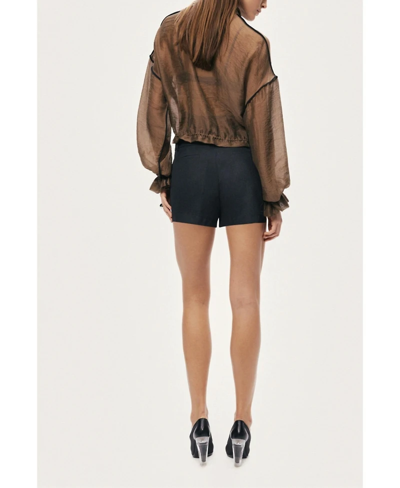 Nocturne Women's Sheer Zip-Front Jacket