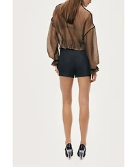 Nocturne Women's Sheer Zip-Front Jacket