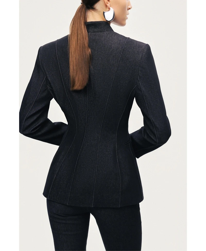 Nocturne Women's Sharply Tailored Belt Detailed Blazer