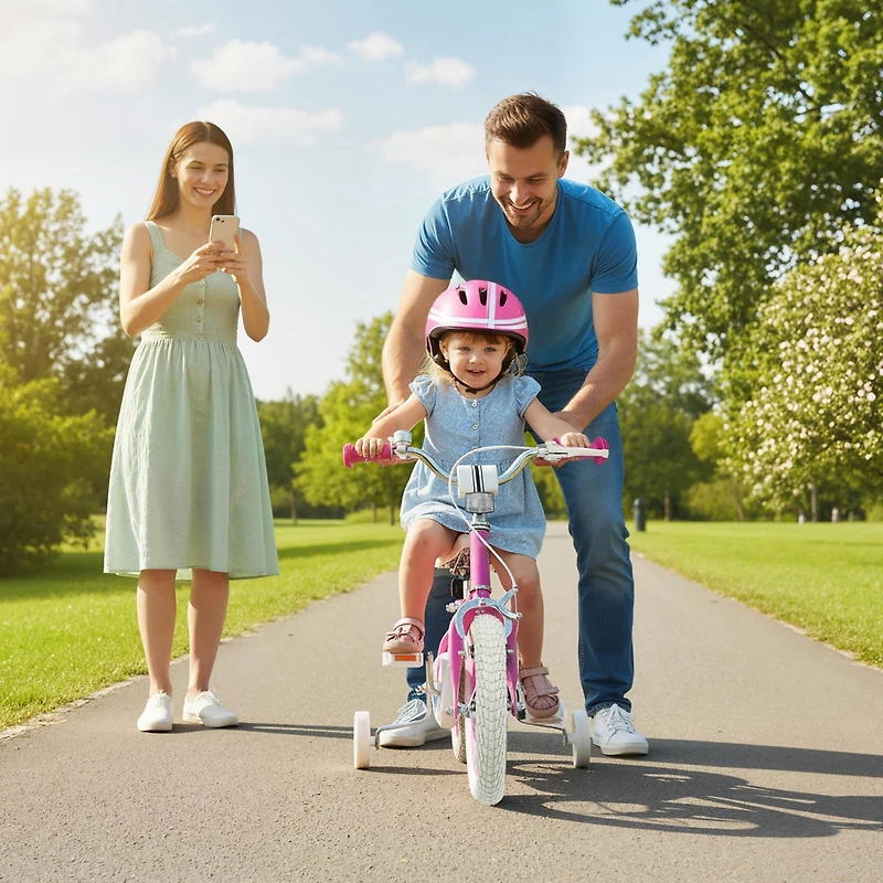 Slickblue Kids Bike Adjustable Handlebar with Starlight Wave Design