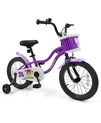 Slickblue Kids Ride On Bike with Training Wheels, Beginner Toddler Bicycle