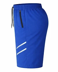 Galaxy By Harvic Jump Start Men's Performance Training Shorts With Zipper Pockets-5 Pack