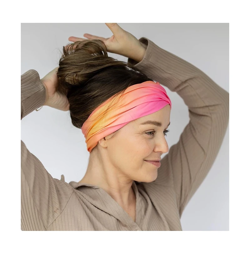 Headbands of Hope Women's Limited Edition Luxe Tube Turban - Sunset Ombre