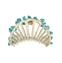 Headbands of Hope Women's Raffia Seashell Hair Claw Clip - Teal