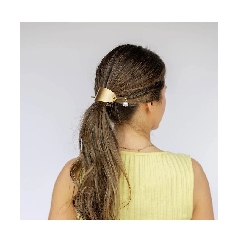 Headbands of Hope Women's Pearl Drop Ponytail Hair Cuff