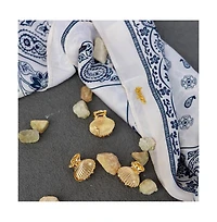 Headbands of Hope Women's Mini Claw Clip Set of 4 - Gold Seashell