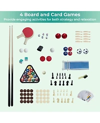 Slickblue 10 in 1 Combo Game Table with Foosball Multi Game Set