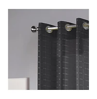 Rt Designers Collection Wanda Box Voile Light Filtering One Grommet Curtain Panel 54" x 90" Blush