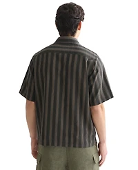 Scotch & Soda Men's Striped Short-Sleeve Cotton Shirt