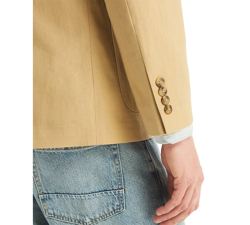 Nautica Men's Two Button Linen-Blend Sport Blazer