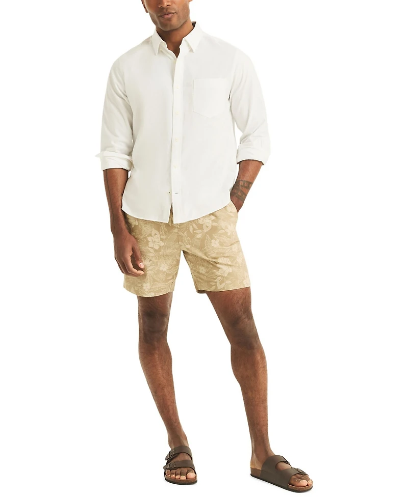 Nautica Men's 7" Printed Pull-On Shorts