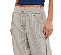 Free People Women's Something Good Striped Cotton Pants