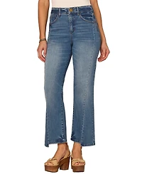 Democracy Petite High Rise Bootcut Clean Hem Jeans